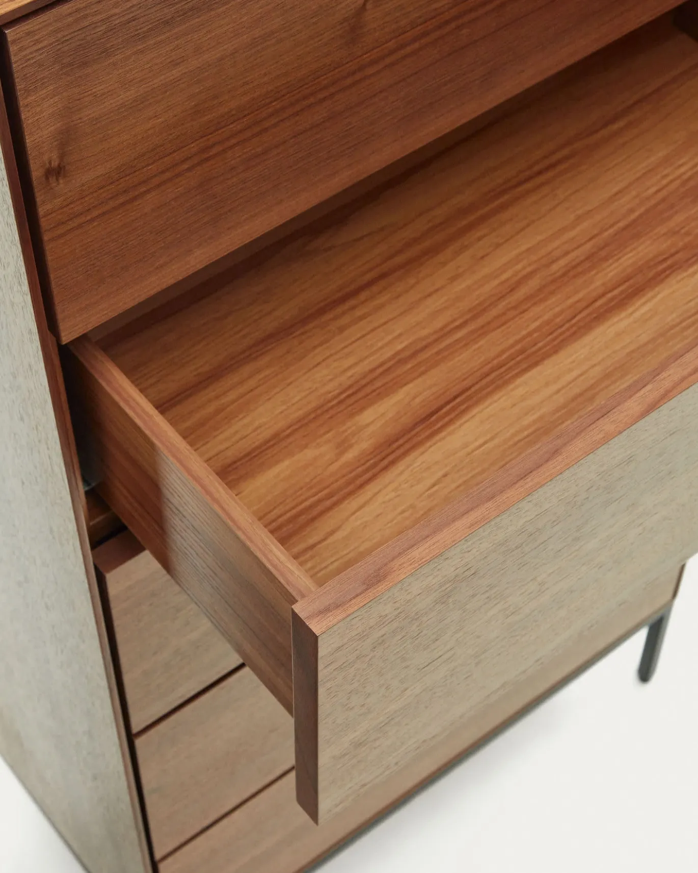 Kave Home Ladekast Vedrana 5 Laden Walnootfineer 60x114cm