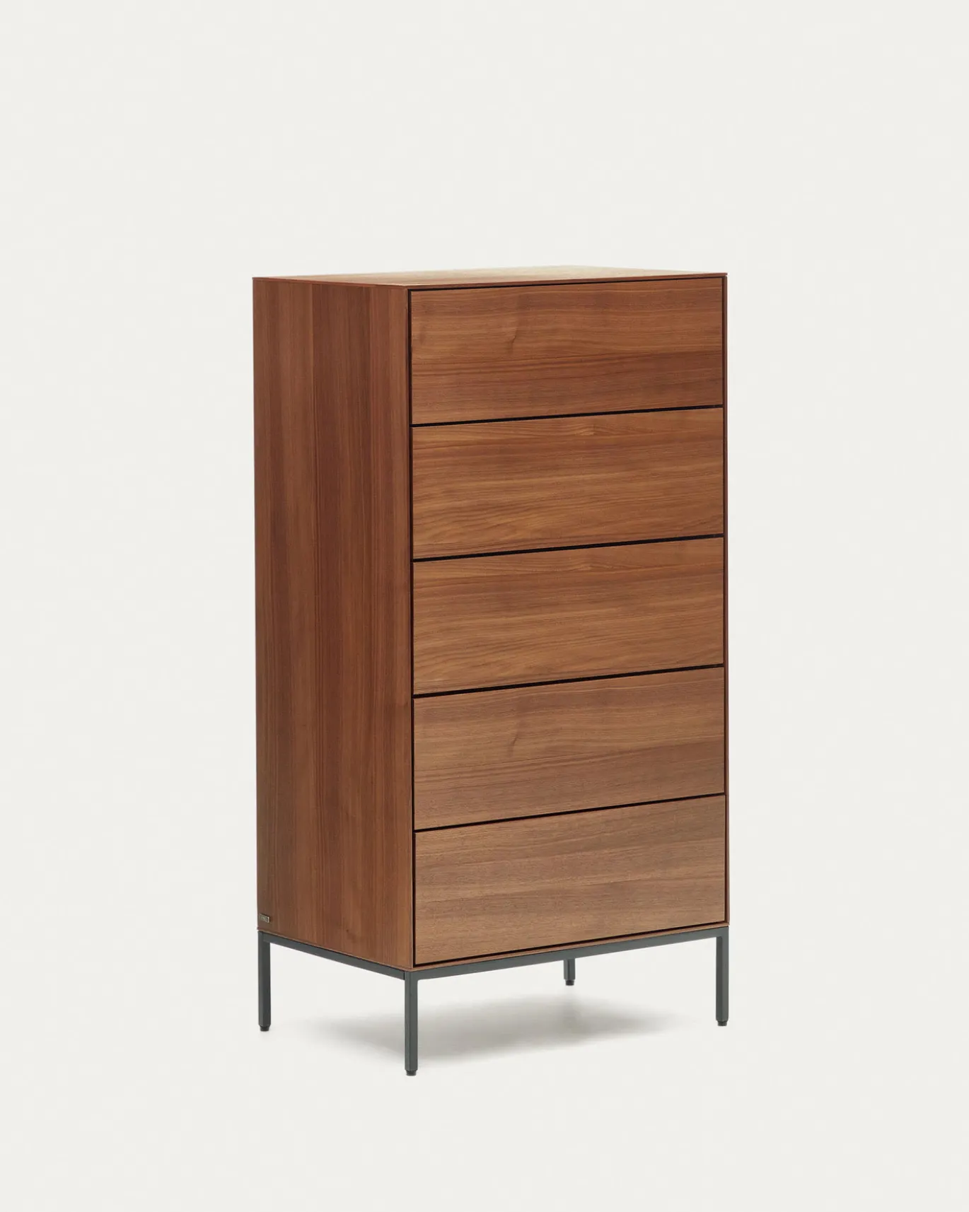 Kave Home Ladekast Vedrana 5 Laden Walnootfineer 60x114cm