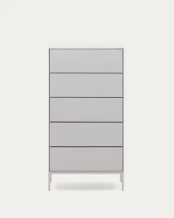 Kave Home Ladekast Vedrana 5 Laden Wit 60x114cm
