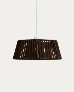 Kave Home Lampenkap Aldet Touw Bruin Ø46cm