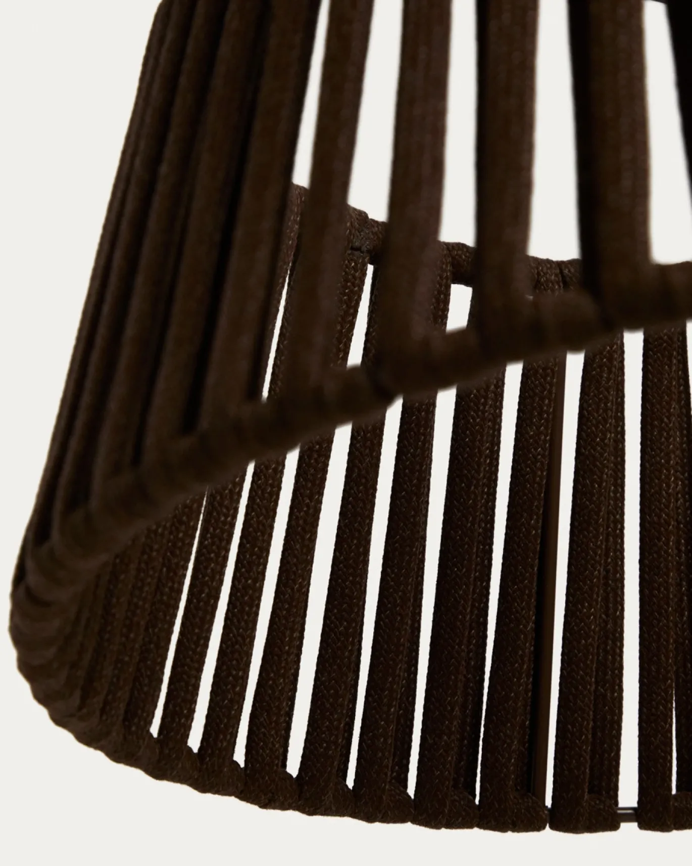 Kave Home Lampenkap Aldet Touw Bruin Ø46cm