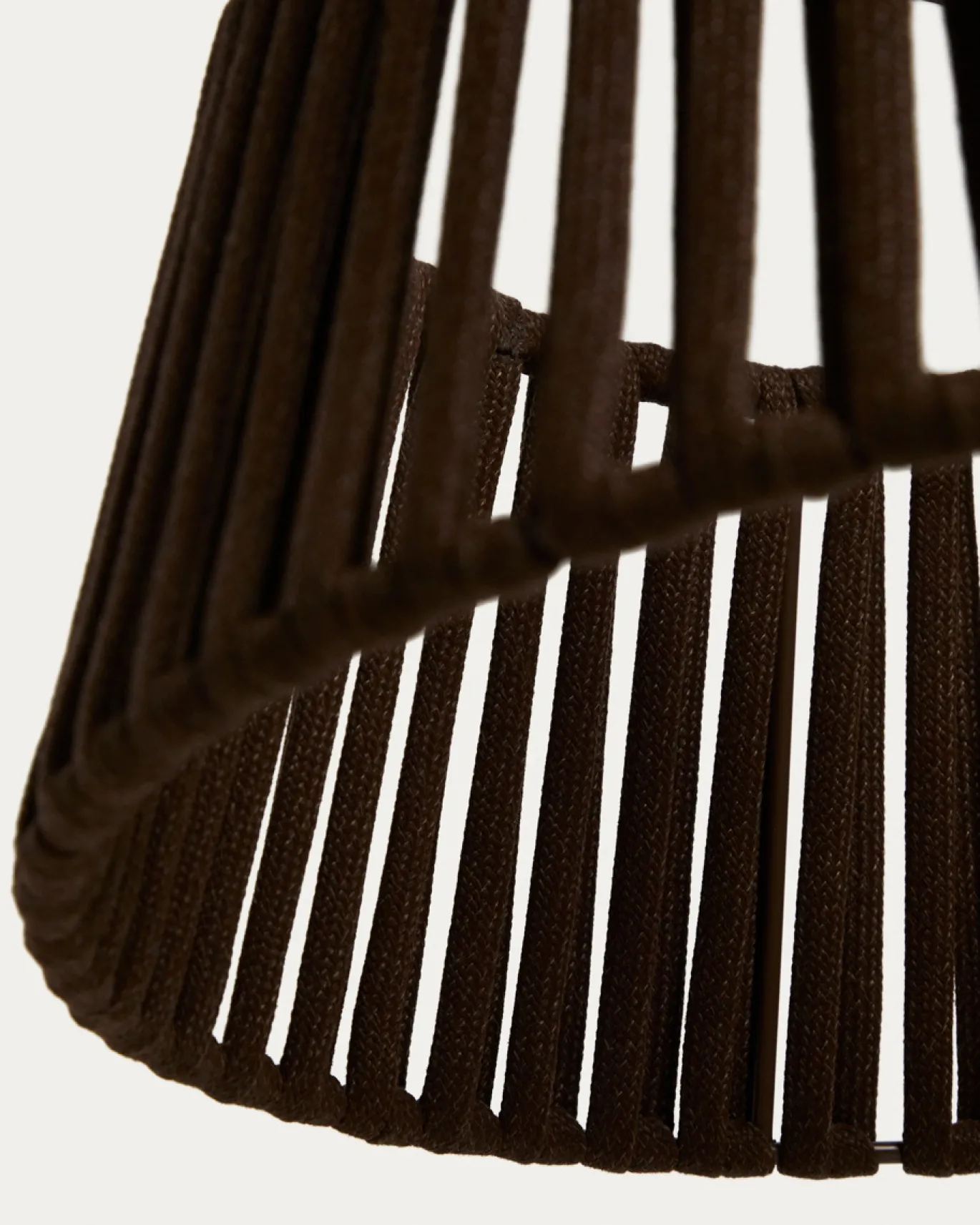 Kave Home Lampenkap Aldet Touw Bruin Ø46cm