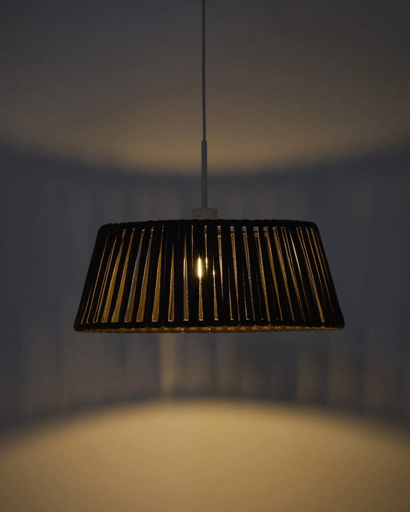 Kave Home Lampenkap Aldet Touw Bruin Ø46cm