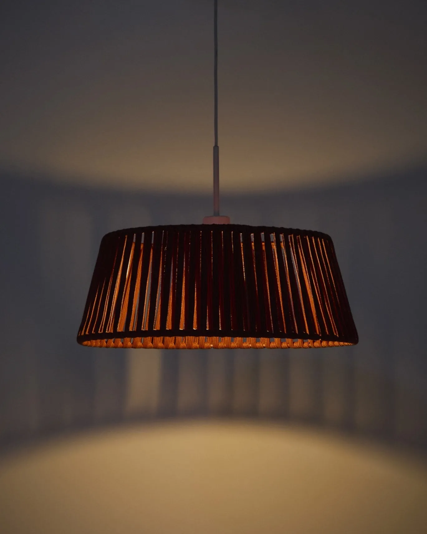 Kave Home Lampenkap Aldet Touw Terracotta Ø46cm