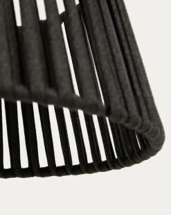 Kave Home Lampenkap Aldet Touw Zwart Ø46cm