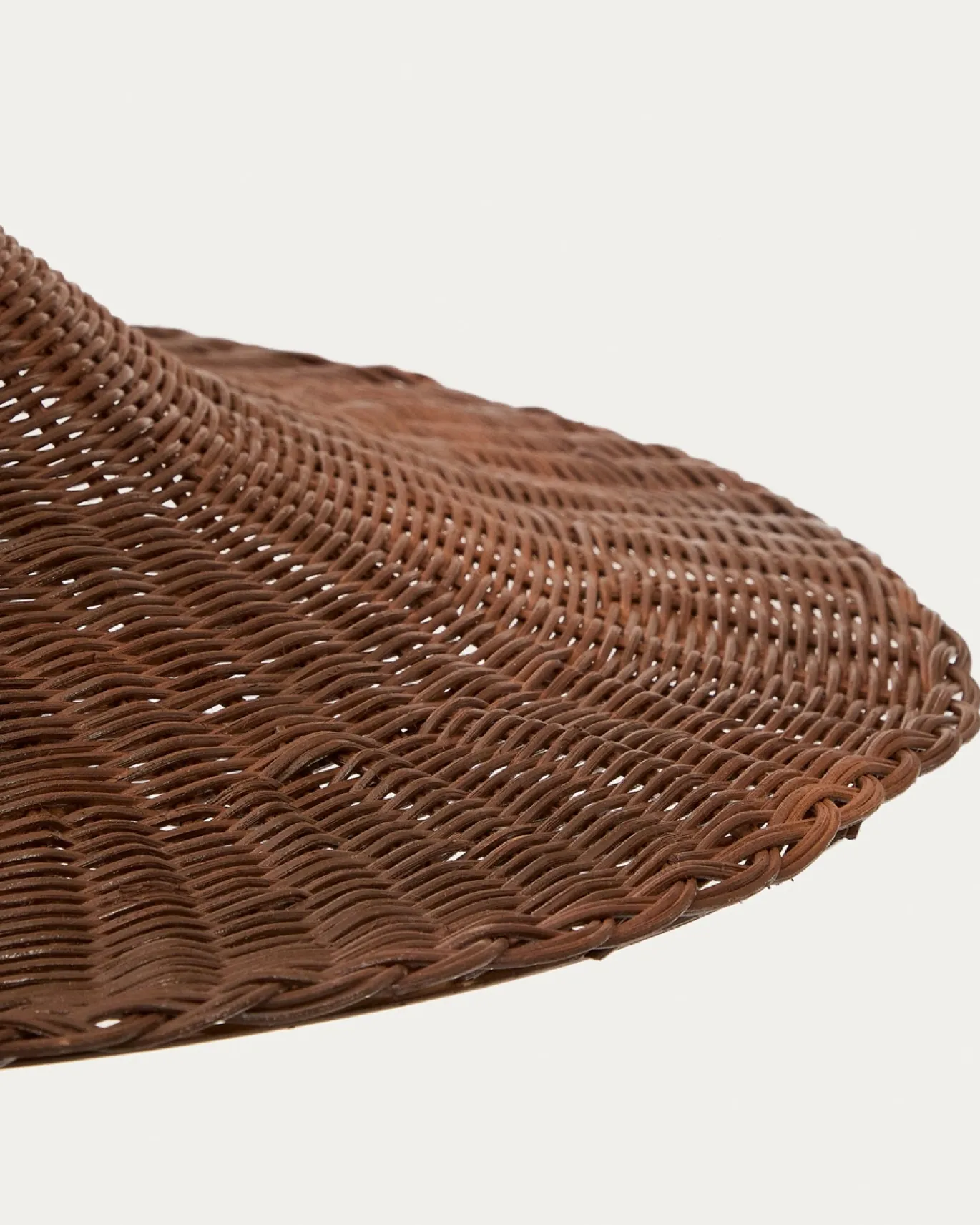 Kave Home Lampenkap Bladia Rotan Bruin Ø70cm