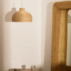 Kave Home Lampenkap Ennia Rotan Naturel Ø38cm