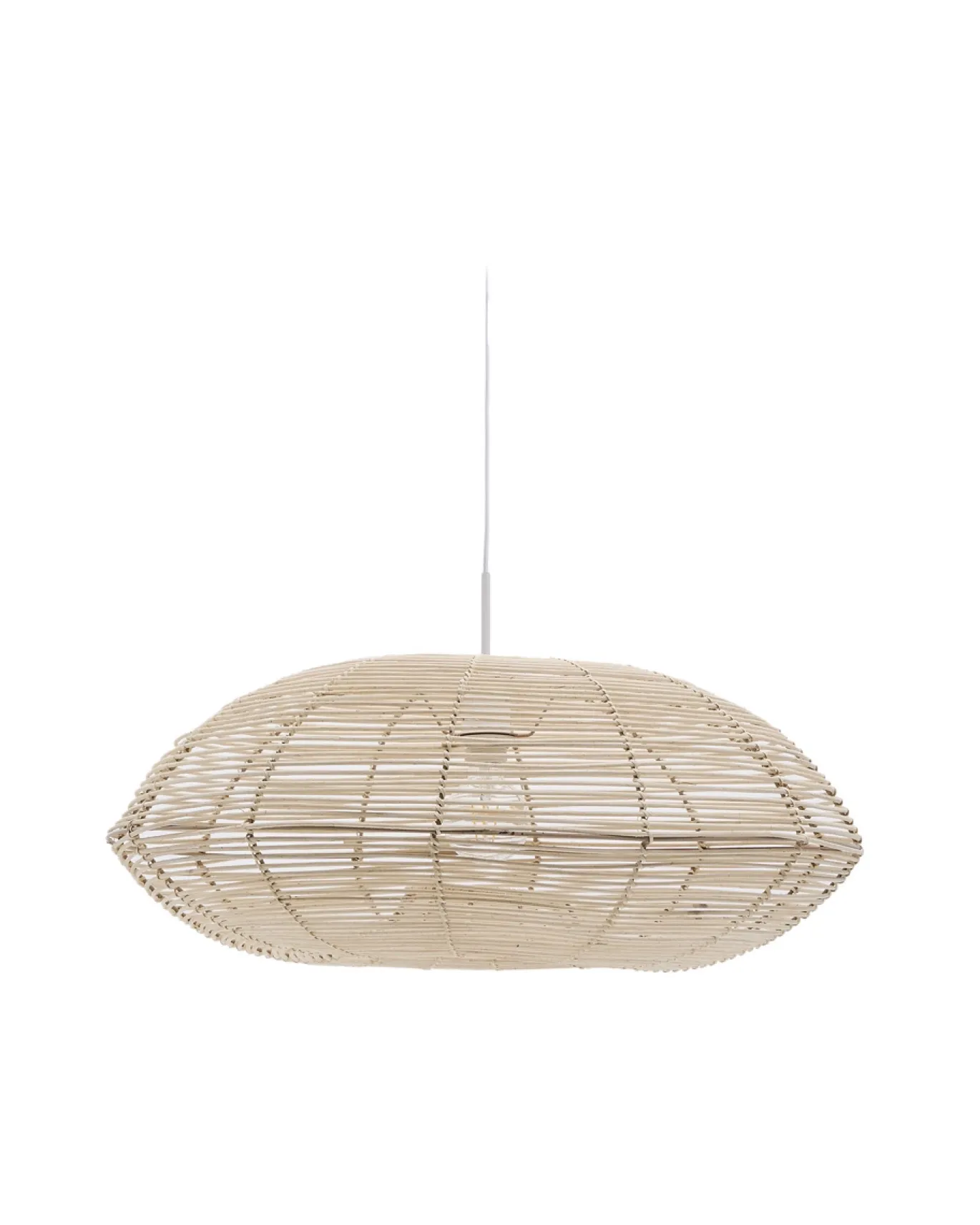 Kave Home Lampenkap Flaro Rotan met Lichte Afwerking Ø70cm
