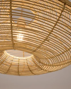 Kave Home Lampenkap Flaro Rotan met Lichte Afwerking Ø70cm