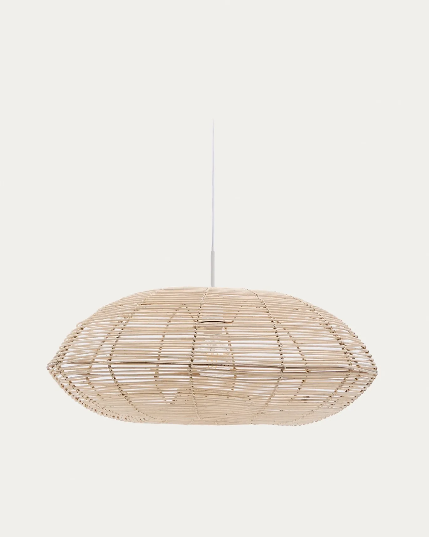 Kave Home Lampenkap Flaro Rotan met Lichte Afwerking Ø70cm