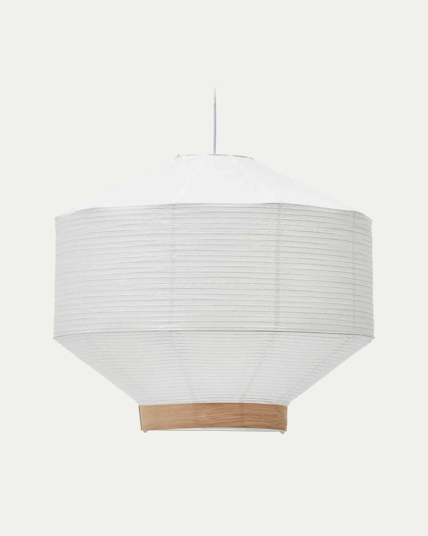Kave Home Lampenkap Hila Papier Wit Ø80cm
