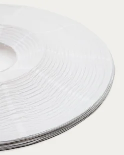 Kave Home Lampenkap Hila Papier Wit Ø80cm