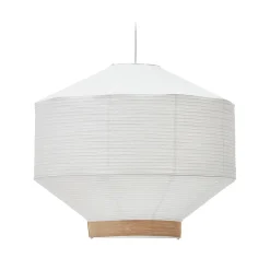Kave Home Lampenkap Hila Papier Wit Ø80cm