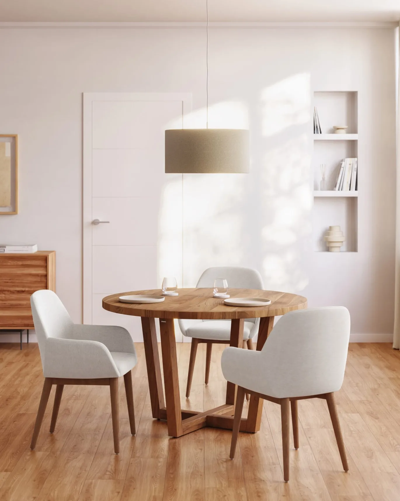 Kave Home Lampenkap Nazli Beige Ø50cm