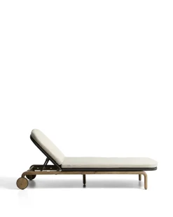 Kave Home Ligbed Alipa Acaciahout Grafiet 196x80cm