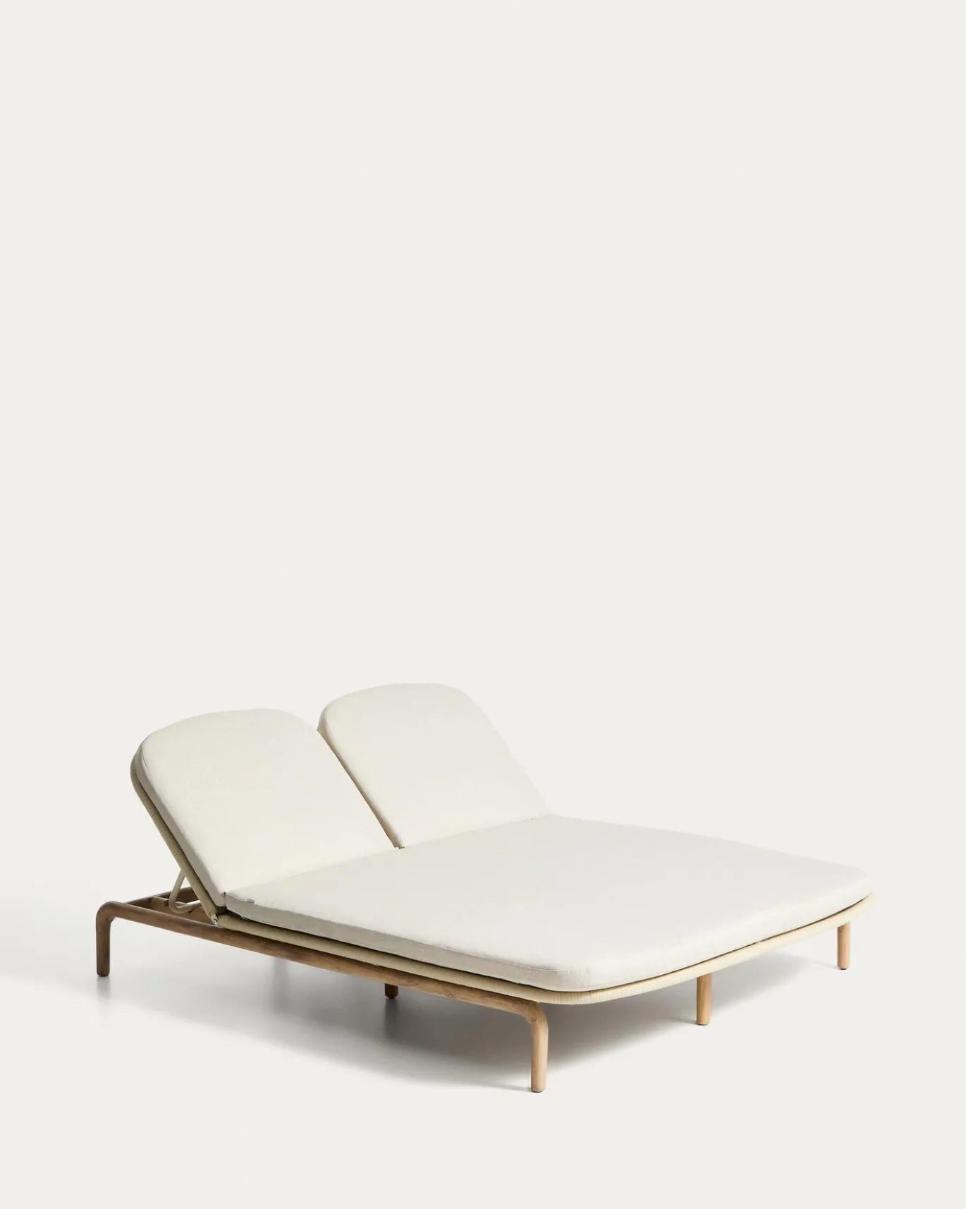 Kave Home Ligbed Alipa Acaciahout Beige 196x154cm