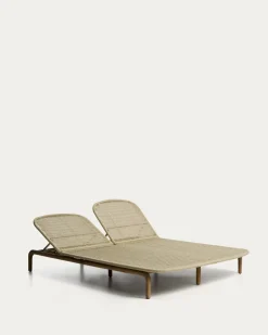 Kave Home Ligbed Alipa Acaciahout Beige 196x154cm
