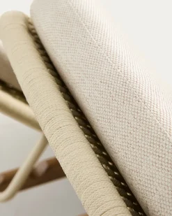 Kave Home Ligbed Alipa Acaciahout Beige 196x154cm