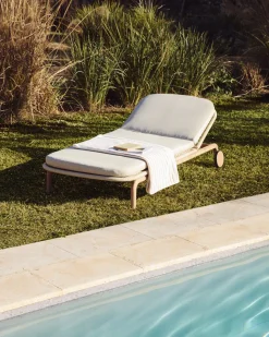 Kave Home Ligbed Alipa Acaciahout Beige 196x80cm