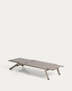 Kave Home Ligbed Capraia Stapelbaar Aluminium Taupe