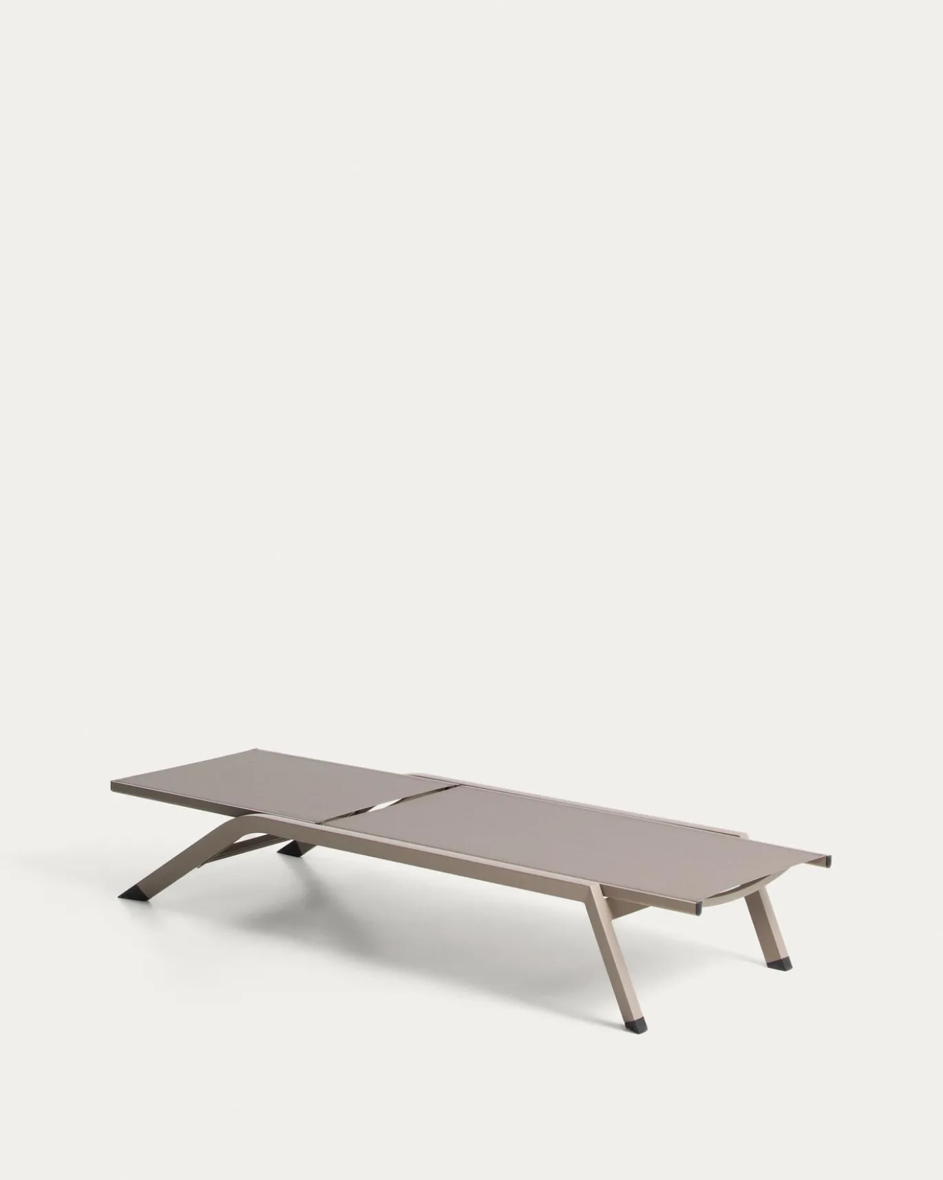 Kave Home Ligbed Capraia Stapelbaar Aluminium Taupe