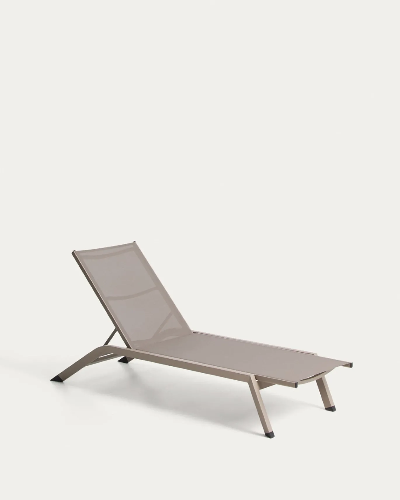 Kave Home Ligbed Capraia Stapelbaar Aluminium Taupe