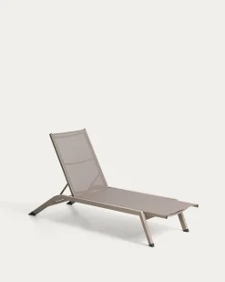 Kave Home Ligbed Capraia Stapelbaar Aluminium Taupe