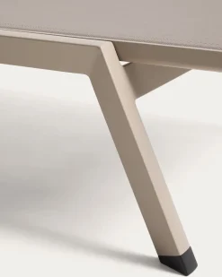 Kave Home Ligbed Capraia Stapelbaar Aluminium Taupe