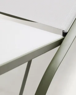Kave Home Ligbed Capraia Stapelbaar Aluminium Groen
