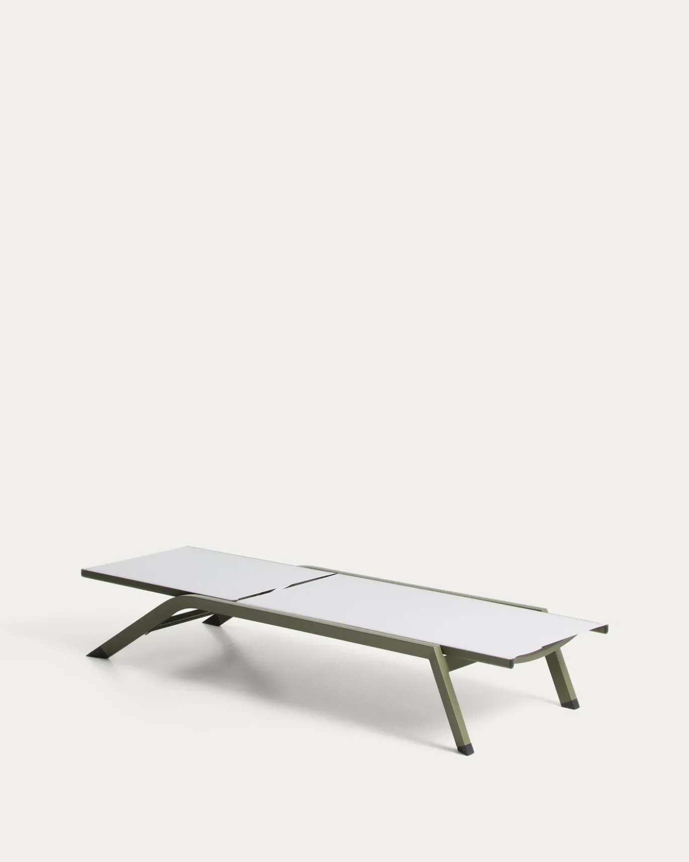 Kave Home Ligbed Capraia Stapelbaar Aluminium Groen