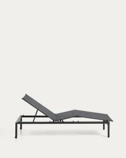 Kave Home Ligbed Lesina Stapelbaar Aluminium Grafiet