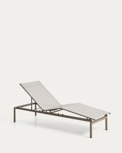 Kave Home Ligbed Lesina Stapelbaar Aluminium Taupe