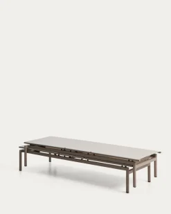 Kave Home Ligbed Lesina Stapelbaar Aluminium Taupe