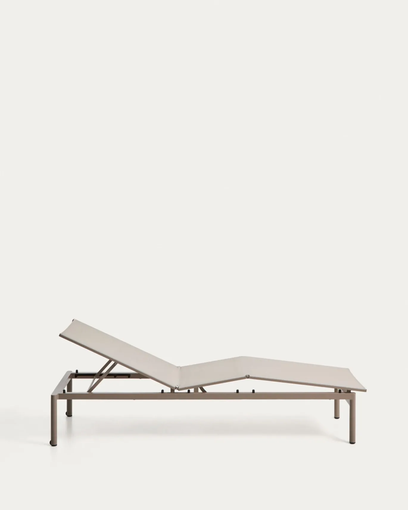 Kave Home Ligbed Lesina Stapelbaar Aluminium Taupe
