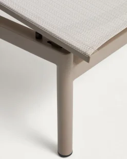 Kave Home Ligbed Lesina Stapelbaar Aluminium Taupe