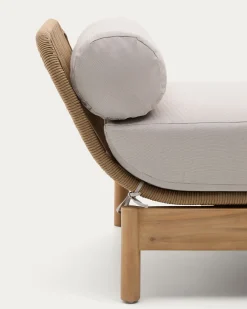 Kave Home Ligstoel Catalina Beige Touw En Acaciahout