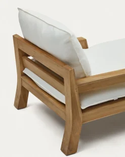 Kave Home Ligstoel Forcanera Massief Teakhout