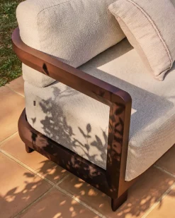Kave Home Loungeset Nerano Aluminium Bruin