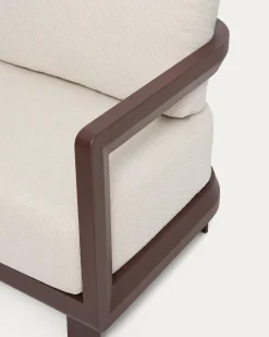 Kave Home Loungeset Nerano Aluminium Bruin