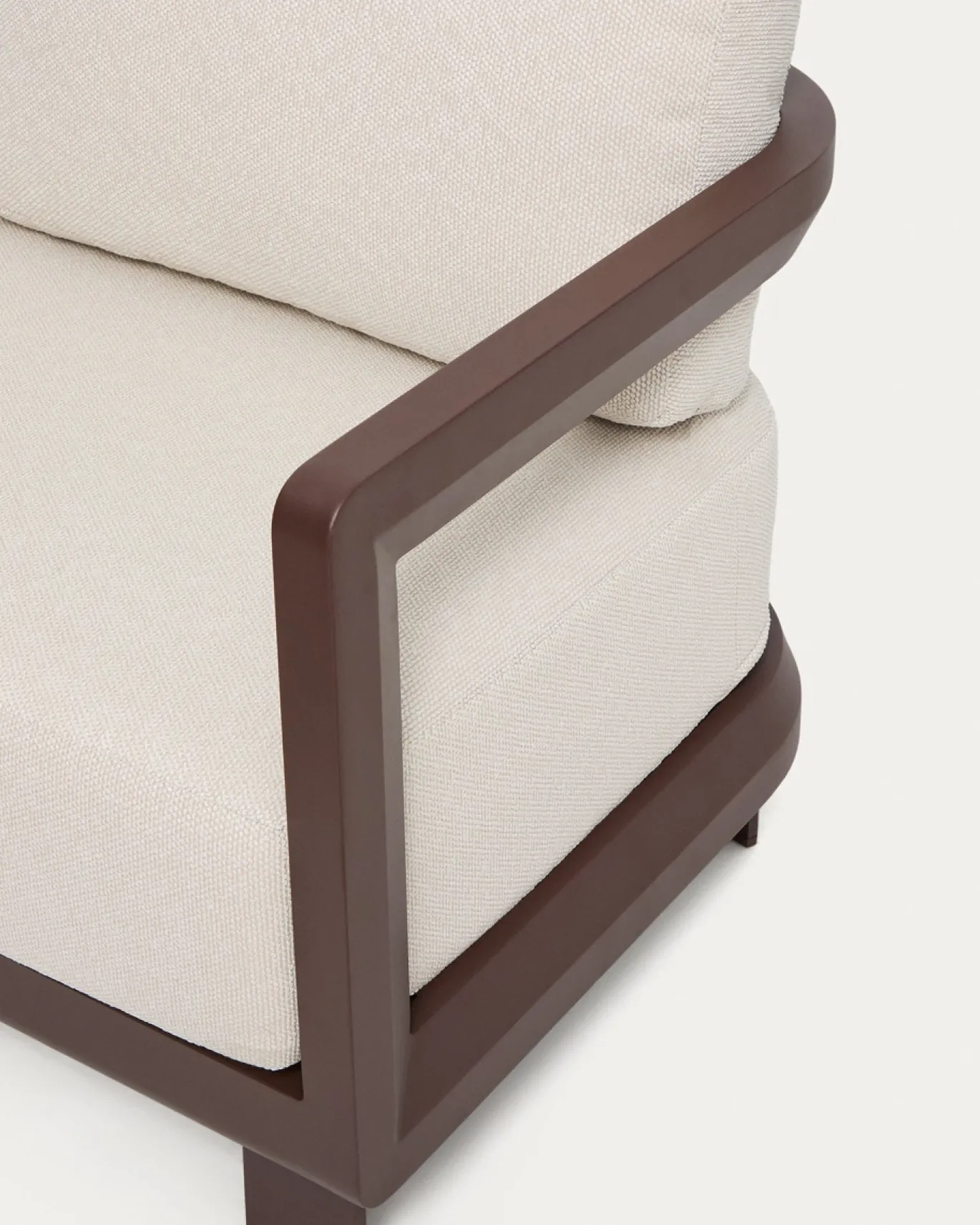 Kave Home Loungeset Nerano Aluminium Bruin