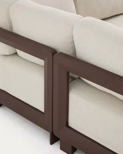 Kave Home Loungeset Nerano Hoekbank Bruin Klein