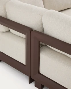 Kave Home Loungeset Nerano Hoekbank Bruin