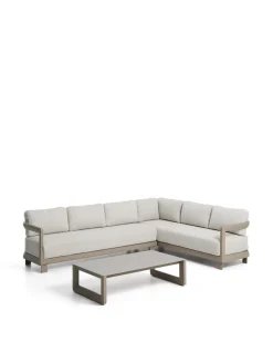 Kave Home Loungeset Nerano Hoekbank Taupe Klein