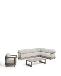 Kave Home Loungeset Nerano Hoekbank Taupe