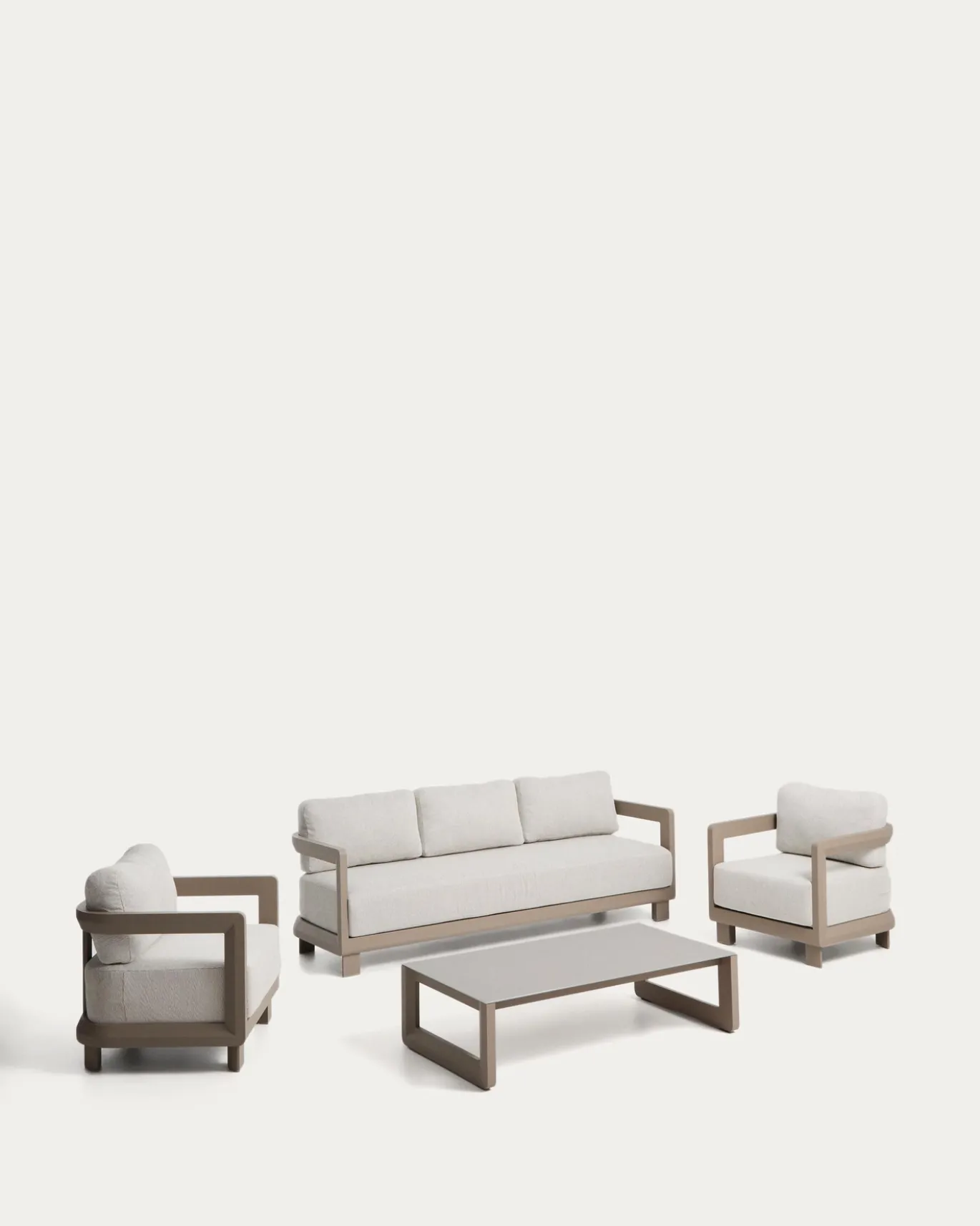 Kave Home Loungeset Nerano 3-Zits Taupe