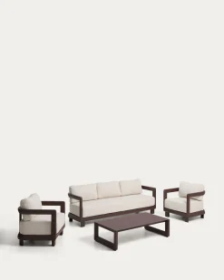Kave Home Loungeset Nerano 3-Zits Bruin
