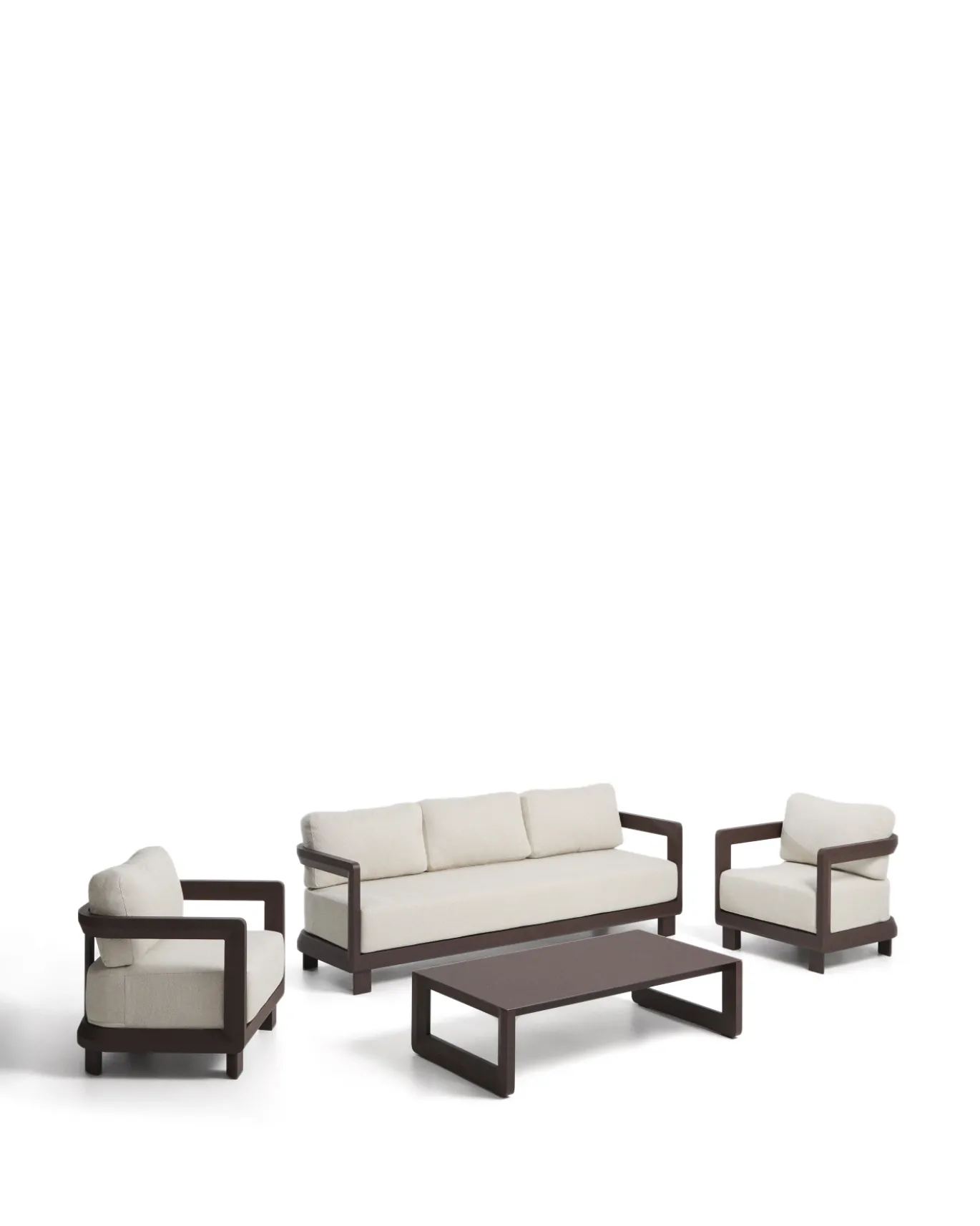 Kave Home Loungeset Nerano 3-Zits Bruin