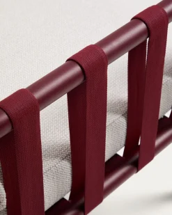 Kave Home Loungeset Omala Aluminium Burgundy