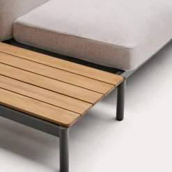 Kave Home Loungeset Sorells 4-Zits Beige/Naturel/Grijs