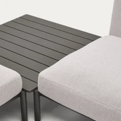 Kave Home Loungeset Sorells 4-Zits Beige/Naturel/Grijs